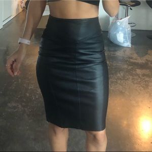 Black evening skirt